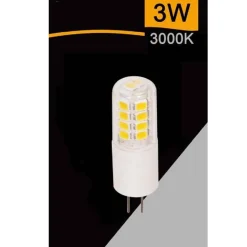 LAMPADINA LED G4 AC/DC 12V 3 WATT 360 LM LUCE 6500K 3000K 4000K SPARDC-G4-3W-002