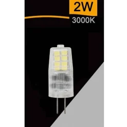 LAMPADINA LED G4 AC/DC 12V 2 W 200 LUMEN LUCE 4000K 3000K 6500K SPARDC-G4-2W-CE3