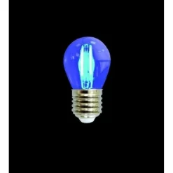 LAMPADINA LED G45 ATTACCO E27 4 W A GLOBO A FILAMENTO LUCE COLORATA BLU G45A-TB