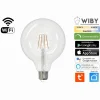 LAMPADINA LED G125 E27 A FILAMENTO 7WATT WIFI DIMMERABILE COLORE LUCE REGOLABILE