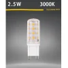 LAMPADINA LED G9 SPOTLIGHT 2.5W TUBOLARE LUCE CALDA FREDDA NATURALE 250LM G9-2.5W
