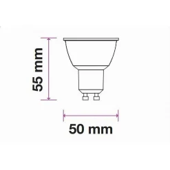 LAMPADINA LED GU10 3W FARETTO SPOTLIGHT RGB CON TELECOMANDO CROMOTERAPIA GU10-RGB