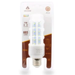 LAMPADINA LED JN24 ATTACCO E27 7W 3U LUCE FREDDA 6500K TUBOLARE LINEARE 665LM 87323