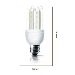 LAMPADINA LED JN16 ATTACCO E27 3W 2U LUCE CALDA 3000K TUBOLARE LINEARE 285LM 87248