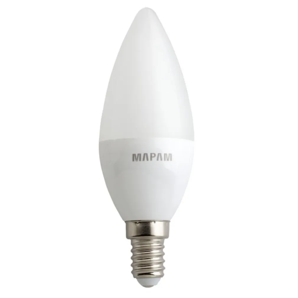LAMPADINA LED OLIVA OPACO ATTACCO E14 3 WATT LUCE FREDDA 6500K ALTA QUALITÀ 00517