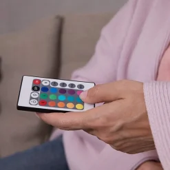 LAMPADINA LED RGB BULBO E14 DA 4,5W 2700K 250 LUMEN CAMBIO COLORE E TELECOMANDO