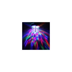 LAMPADINA LED RGB MULTICOLOR ATTACCO E27 LUCE LED COLORA ROTANTE 3WATT 3W