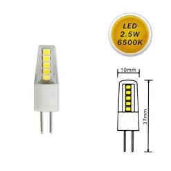 LAMPADINA LED SMD G4 2 W 12V LUCE FREDDA 6500K CALDA 3000K NATURALE 4000K G4-06