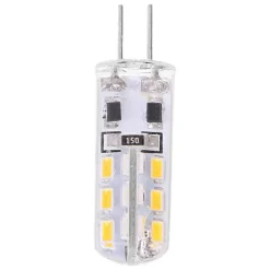 LAMPADINA LED 3W 24 SMD G4 3014 ATTACCO A SPILLO LUCE BIANCA CALDA FREDDA 12V