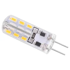 LAMPADINA LED 3W 24 SMD G4 3014 ATTACCO A SPILLO LUCE BIANCA CALDA FREDDA 12V