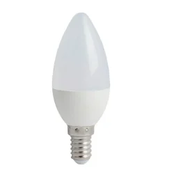 LAMPADINA LED 8W CANDELA E14 LUCE CALDA 3000K FREDDA 6500K NATURALE 4000K C3608