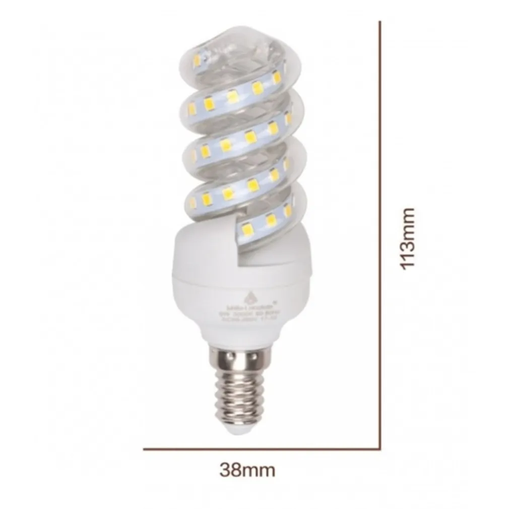 LAMPADINA LED 9W E14 855 LM SPIRALE LUCE CALDA 3000K NATURALE 4000K FREDDA 6500K