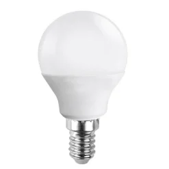 LAMPADINA LED 6W E14 SFERA LUCE FREDDA 6500K CALDA 3000K NATURALE 4000K G45-03