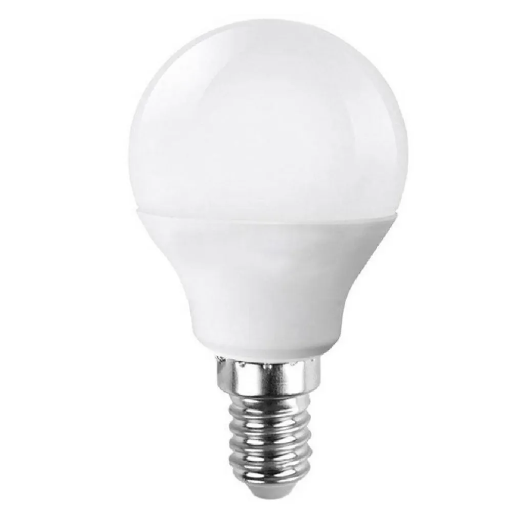 LAMPADINA LED 8W SFERA E14 LUCE FREDDA 6500K CALDA 3000K NATURALE 4000K G4508