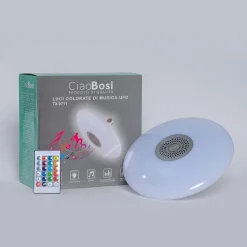 LAMPADINA MUSICALE LUCI COLORATE LAMPADA DI MUSICA E27 UFO BLUETOOTH 5.0 TX-9711