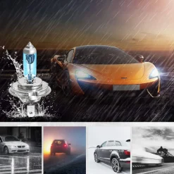 LAMPADINA PER AUTO LUCE NOTTURNA H4 LUCE FREDDA 12V 60/55W MAXTECH H4-BL001