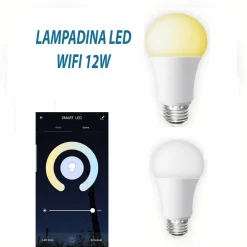 LAMPADINA SMART LED WIFI E27 12W 2700K 6400K DIMMERABILE IOS ANDROID ALEXA GOOGLE