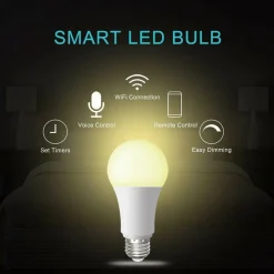 LAMPADINA SMART LED WIFI E27 12W 2700K 6400K DIMMERABILE IOS ANDROID ALEXA GOOGLE