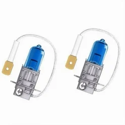 LAMPADINE ALOGENE AUTO DI RICAMBI ATTACCO H3 55W 12V LUCE BIANCA MAXTECH H3-B001