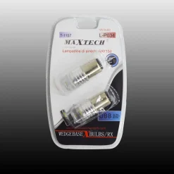 LAMPADINE DI ARRESTO BAY15D 12V / 3LED LAMPADINE ULTRA LUMINOSE MAXTECH L-P034