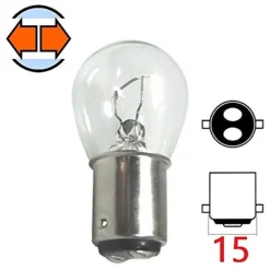 LAMPADINE DI POSIZIONE BA15D S25 LAMPADINE LUMINOSE 12V 21/5 WATT RICAMBIO AUTO