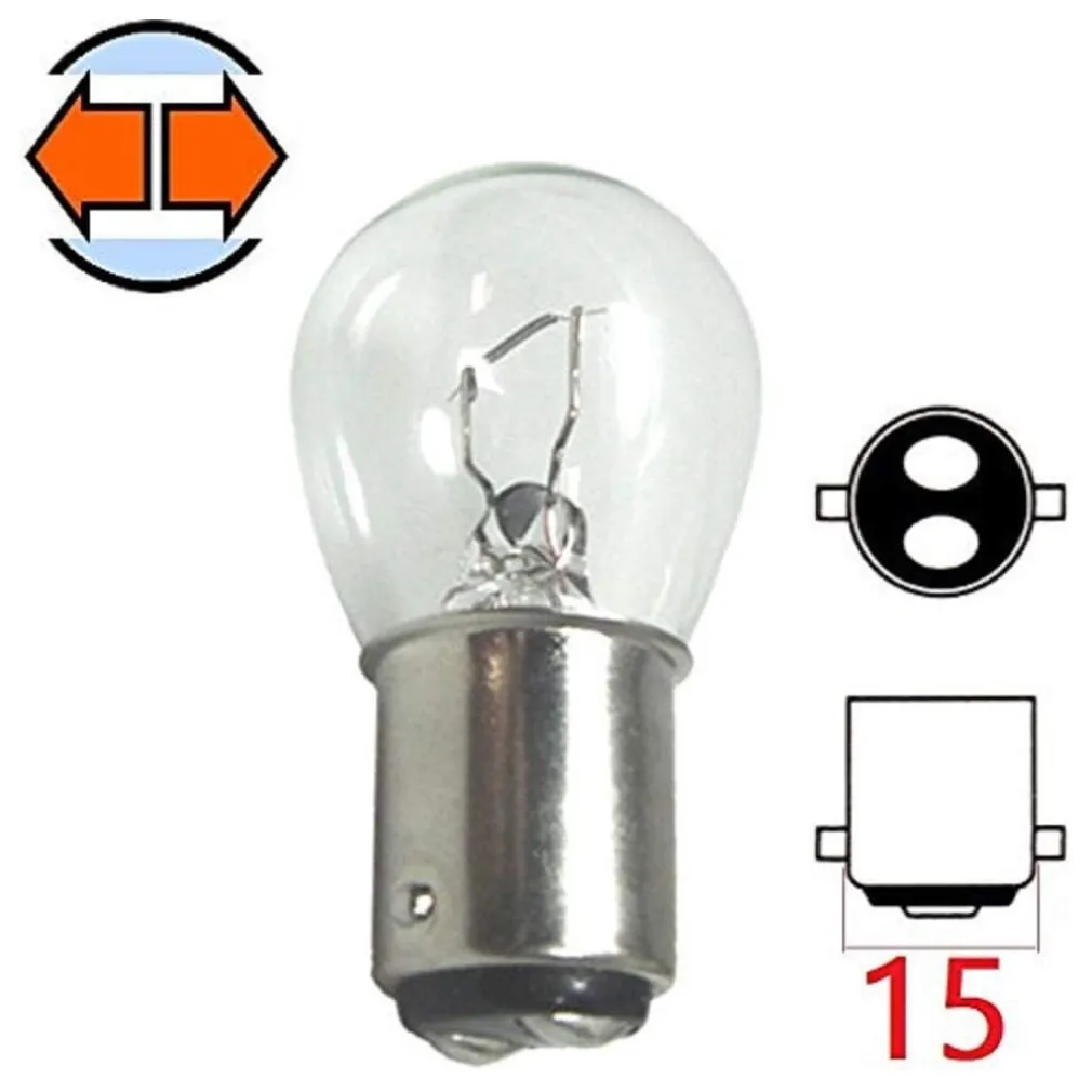 LAMPADINE DI POSIZIONE BA15D S25 LAMPADINE LUMINOSE 12V 21/5 WATT RICAMBIO AUTO