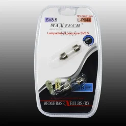 LAMPADINE DI POSIZIONE SV8.5 LAMPADINE ULTRA LUMINOSE MAXTECH L-P044 12V-5W/31MM