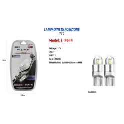 LAMPADINE DI POSIZIONE T10 MAXTECH L-P049 12V-1W 1LED CANBUS 6000K ULTRA LUMINOSE