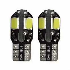 LAMPADINE DI POSIZIONE T10 MAXTECH T-105630 12V 8 LED LAMPADINE ULTRA LUMINOSE