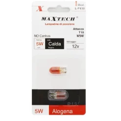 LAMPADINE DI POSIZIONE T10 W5W 12 V AUTO 5 W LUCE CALDA ALOGENA L-P130 NO CANBUS