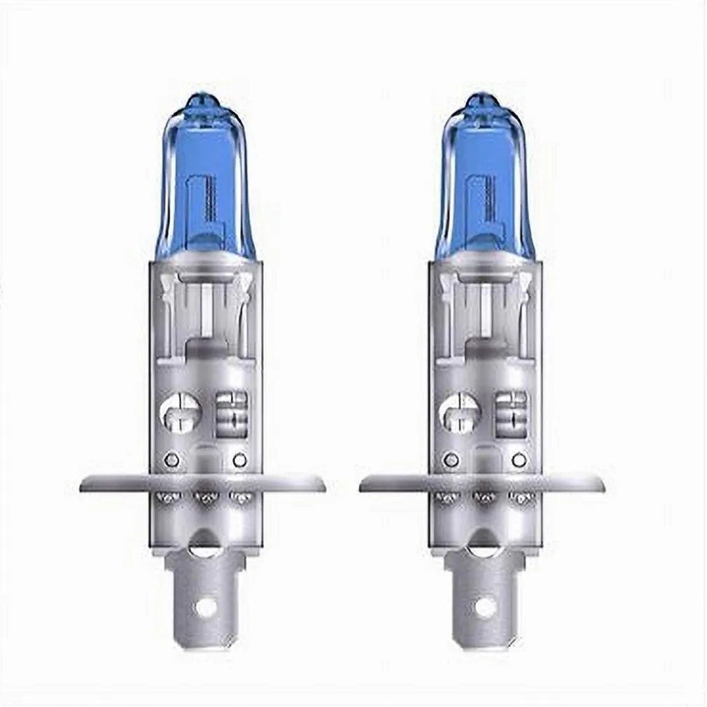 LAMPADINE PER AUTO ALOGENE H1 55 WATT LUCE 6000K DI RICAMBIO FARI 12 V H1-B001