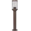LAMPIONCINO DA ESTERNO IN ALLUMINIO ROSSO RUGGINE DA GIARDINO MODERNO E27 IP44 PT-01