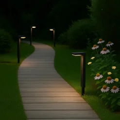 LAMPIONCINO PALETTO LED CON PANNELLO SOLARE PICCHETTO DA GIARDINO CCT IP65 200LM YH0802-3C