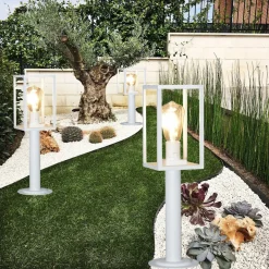 LAMPIONE DA GIARDINO 48CM LAMPIONCINO DA TERRA PER VIALETTI ATTACCO E27 IP44 518PA-H480