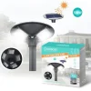 LAMPIONE FARO GIARDINO STRADALE CREPUSCOLARE UFO PANNELLO SOLARE LED 500W TX-8091