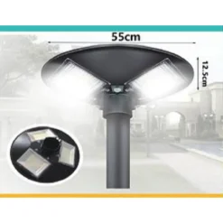 LAMPIONE FARO GIARDINO STRADALE CREPUSCOLARE UFO PANNELLO SOLARE 320 W LED-8446