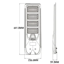 LAMPIONE FARO LED SOLARE 100W 160W 220W 300W CON SENSORE CREPUSCOLARE PROSSIMITÀ ES-P-F