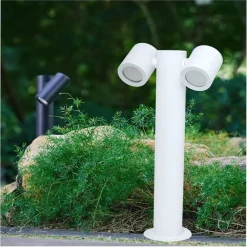 LAMPIONE GIARDINO MODERNO CON DIFFUSORI ORIENTABILI LAMPADA ATTACO GU10 IP44 539PB-B440