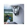 LAMPIONE LAMPADA LUCE SOLARE GIARDINO A LED SU PICCHETTO CON TELECOMANDO SENSORE