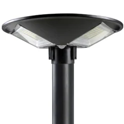 LAMPIONE LED CIRCOLARE CON PANNELLO SOLARE SENSORE MOVIMENTO IP65 100W LT112-120-7000K
