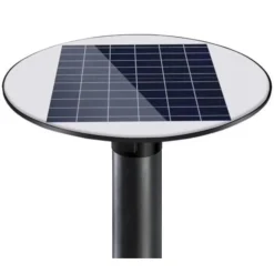 LAMPIONE LED CIRCOLARE CON PANNELLO SOLARE SENSORE MOVIMENTO IP65 100W LT112-120-7000K