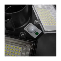 LAMPIONE LED CON PANNELLO ENERGIA SOLARE 200 W IP65 SENSORE MOVIMENTO SO-GD-200W