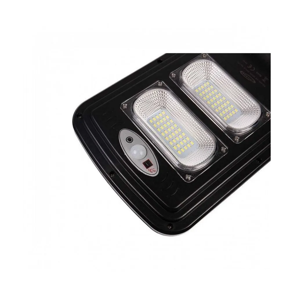 LAMPIONE SOLARE FARO LED 40W LUCE FREDDA 6500K PANNELLO INTEGRATO IP65 SO-40W-SS