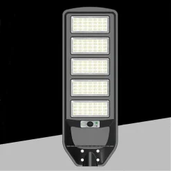 LAMPIONE SOLARE LED 270W SENSORE MOVIMENTO PIR TELECOMANDO IP65 ESTERNO J02-270W-F