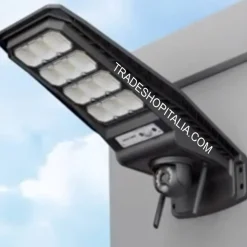 LAMPIONE SOLARE SENSORE DI MOVIMENTO E TELECOMANDO CON TELECAMERA IP INTEGRATA