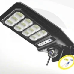 LAMPIONE SOLARE SENSORE DI MOVIMENTO E TELECOMANDO CON TELECAMERA IP INTEGRATA