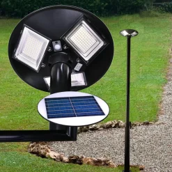 LAMPIONE SOLARE UFO A LED 1500LMN PER ESTERNO IP65 150W CON SENSORE DI MOVIMENTO