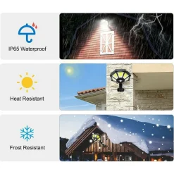 LAMPIONE STRADALE FARO A 168 LED CON PANNELLO SOLARE TELECOMANDO SENSORE TX-8230