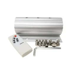 LAMPIONE STRADALE FARO FARETTO ENERGIA SOLARE LED FOTOVOLTAICO LUCE 50W JD1950