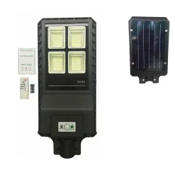 LAMPIONE STRADALE LED 90 W PANNELLO SOLARE FOTOVOLTAICO 432 LED CON TELECOMANDO